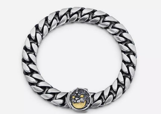 MYH3257 Pure Silver Bracelet – Majestic Wealth-Attracting Original Design