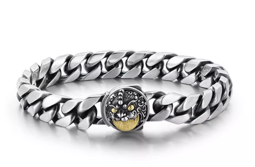 MYH3257 Pure Silver Bracelet – Majestic Wealth-Attracting Original Design